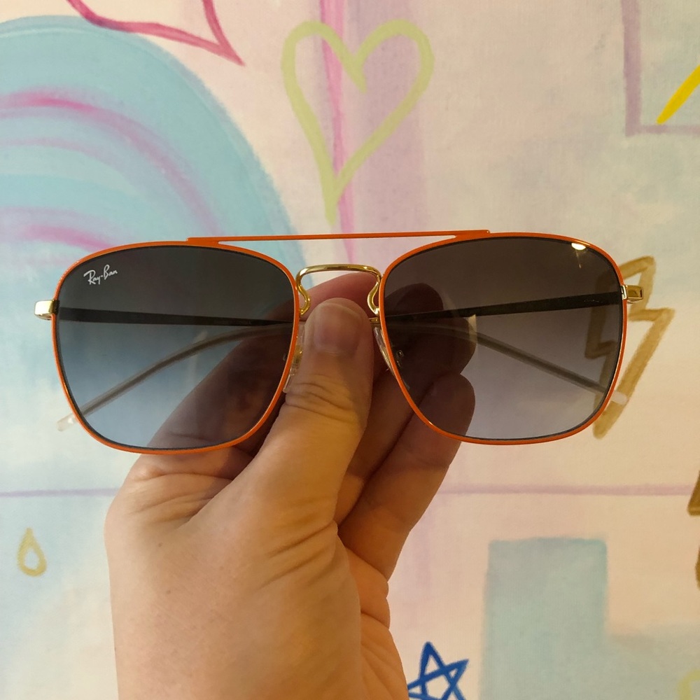 Authentic orange raybans